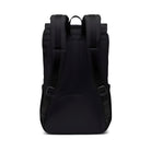 Sleek black backpack with padded shoulder straps, ergonomic design, and durable material, ideal for travel, school, or work.