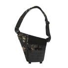 Camouflage crossbody sling bag with adjustable strap, front pocket, and durable material. Ideal for outdoor activities, travel, and everyday use.