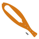 Orange fish-shaped bottle opener with screw, durable metal design, ergonomic handle, kitchen tool, perfect for home bar accessories.