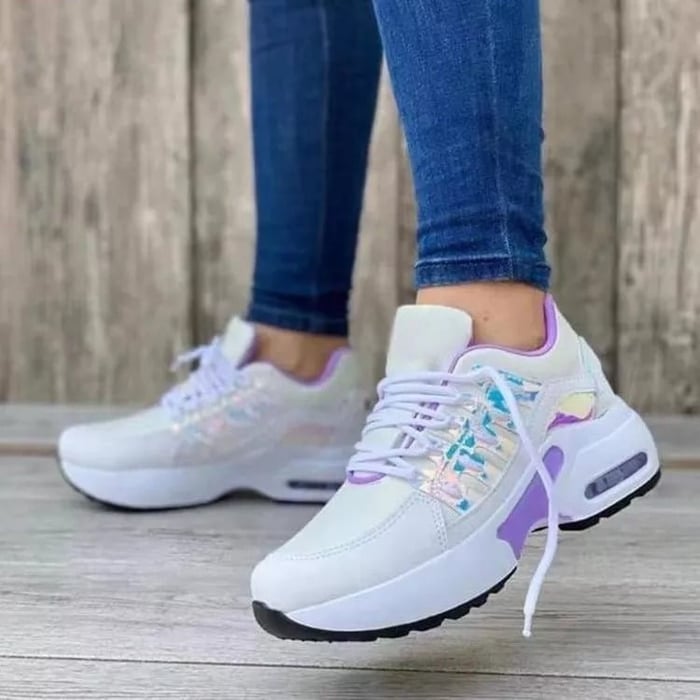 Women's Cushioned Athletic Sneakers – Stylish Support for Every Step