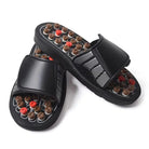 Acupuncture massage slippers for foot pain relief, featuring ergonomic design and pressure point nodes. Ideal for wellness and healthcare.