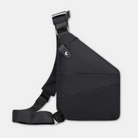 Sleek black crossbody sling bag with adjustable strap, modern design, and secure buckle. Ideal for travel, daily use, and fashion-forward individuals.