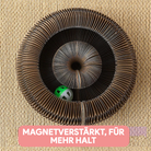 Magnetverstärktes Katzenspielzeug in Ringform mit integriertem Ball, ideal für interaktives Spielen. Perfekt für Katzenunterhaltung und Krallenpflege.