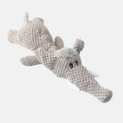 Plush elephant dog toy with textured fabric, interactive design, and durable construction. Ideal for pet playtime and chewing. Perfect for dogs.