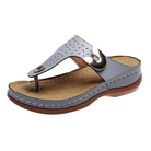 Women's orthopedic wedge flip-flops with arch support, featuring a stylish design and comfortable slip-on fit. Ideal for summer casual wear.