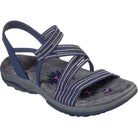 Plus size women's summer sandals with soft sole, casual wedge design, and striped straps. Perfect for beach outings and everyday comfort.