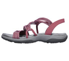 Plus size women's summer sandals with soft sole, casual design, and pink straps. Ideal for beachwear and comfort. 2022 fashion trend.