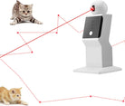 Interactive cat laser toy with automatic rotating laser beam, engaging kittens in playful exercise. Perfect pet entertainment gadget for indoor cats.