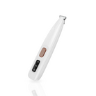 Electric hair trimmer with sleek white design, ergonomic grip, and precision blades. Ideal for grooming, styling, and personal care.