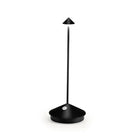 Sleek black modern LED desk lamp with minimalist design, touch control, and adjustable height. Ideal for home office lighting and contemporary decor.