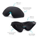 Ultra-comfortable memory foam sleep mask with 100% light blackout, zero eye pressure, contoured design, and skin-friendly materials for optimal rest.