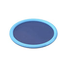 Blue and light blue flying disc toy for outdoor play, featuring a durable design for long-lasting fun. Perfect for kids and adults.