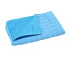 Blue microfiber cleaning cloth with textured surface, folded neatly. Ideal for dusting, polishing, and streak-free cleaning. Eco-friendly and reusable.