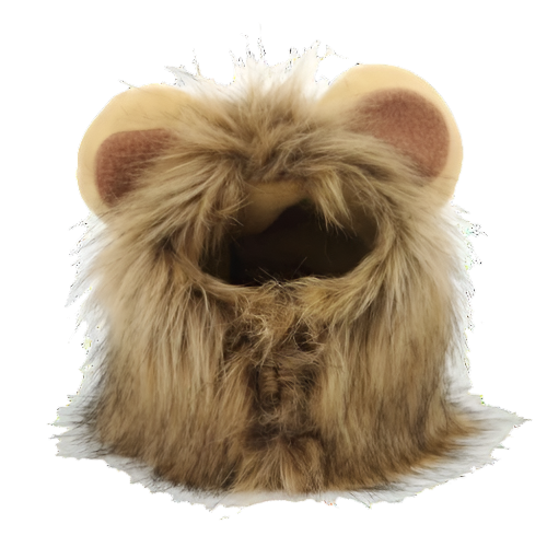 Faux fur bear hood with ears, brown and fluffy, perfect for winter fashion, costume accessory, or cozy wear. Ideal for kids and adults.