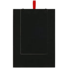 Black velvet jewelry display board with a red ribbon, ideal for showcasing necklaces and pendants. Perfect for retail and personal use.