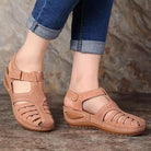 Women's orthopedic sandals with low heel, breathable design, and correction function. Perfect for comfort and style. Ideal for casual wear.