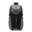 Sleek gray and black tactical backpack with adjustable straps, durable material, and multiple compartments, ideal for hiking and outdoor adventures.