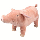 Plush pig toy with soft pink fabric, realistic design, and detailed features. Perfect for kids' gifts, nursery decor, or animal-themed collections.